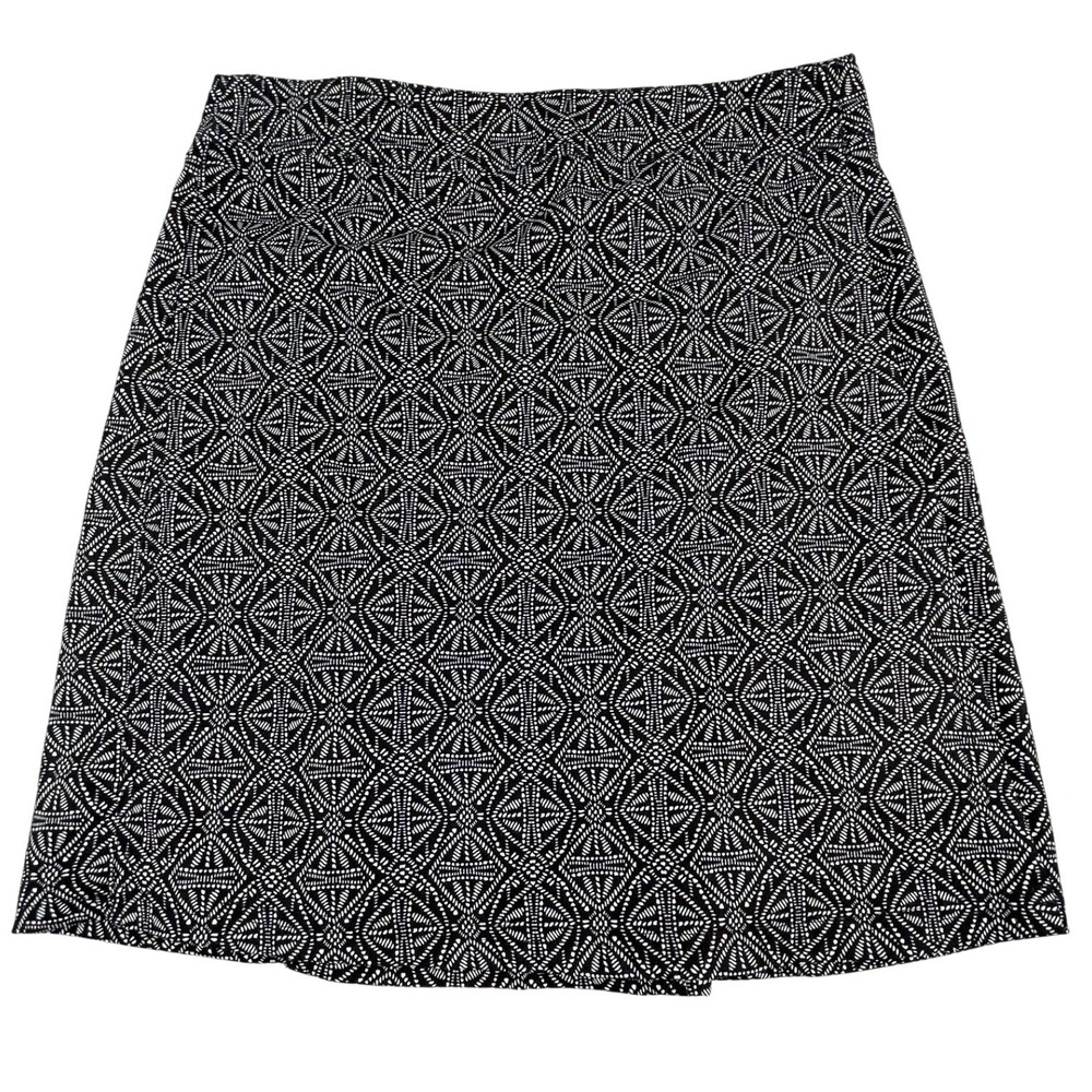 RipSkirt Hawaii Skirt Womens S Black White Wrap Geometric Quick Dry Length 1